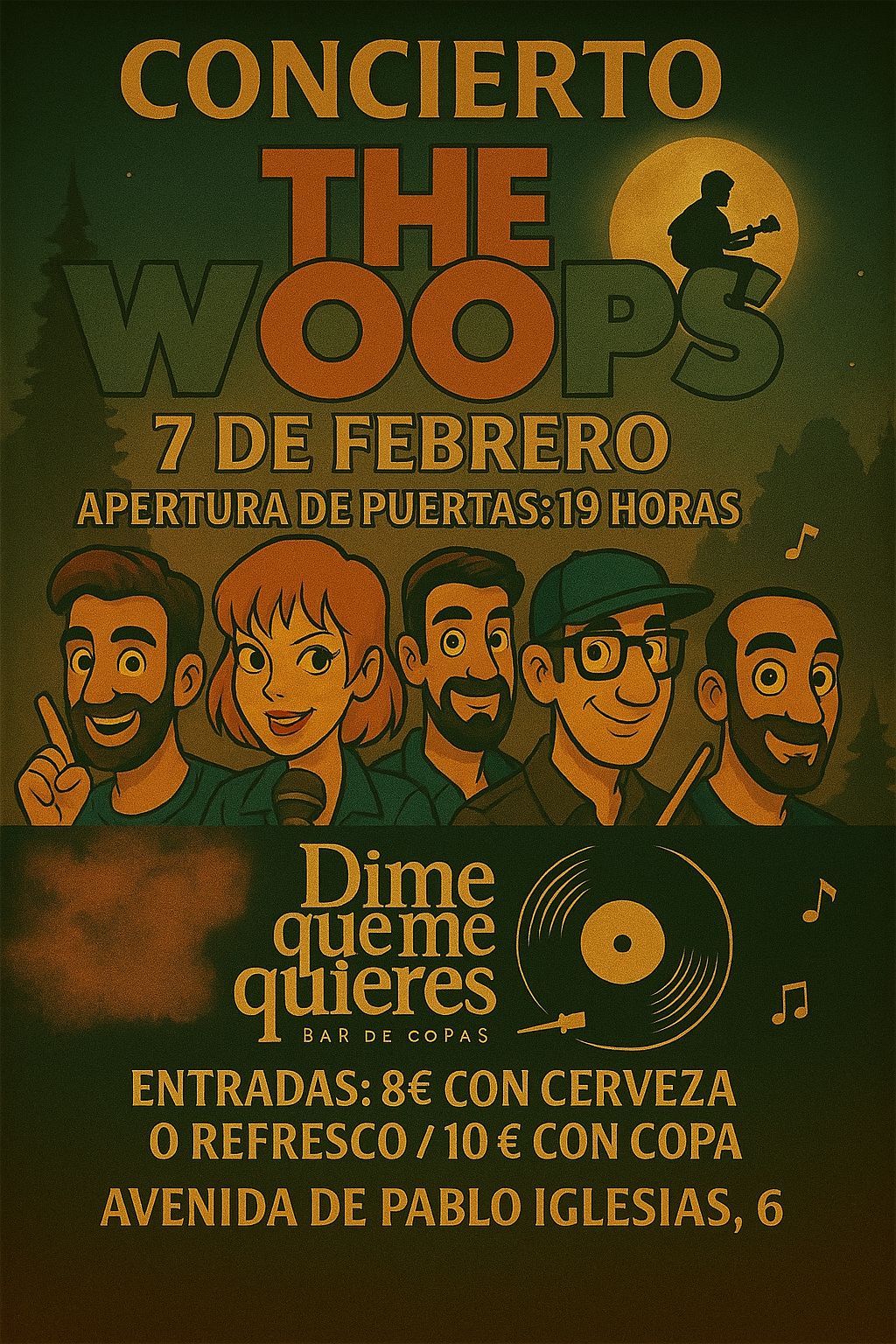 Dime que me quieres Madrid, Reservado para cumpleaños Madrid, Cumpleaños con concierto Madrid, Celebrar cumpleaños Madrid, Local para cumpleaños Madrid, 40 cumpleaños Madrid, Cumpleaños en bar de copas Madrid