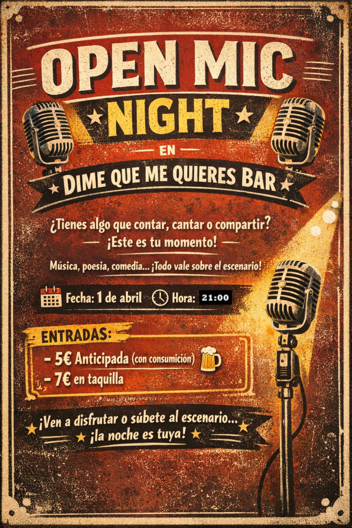 Dime que me quieres Madrid, Reservado para cumpleaños Madrid, Cumpleaños con concierto Madrid, Celebrar cumpleaños Madrid, Local para cumpleaños Madrid, 40 cumpleaños Madrid, Cumpleaños en bar de copas Madrid