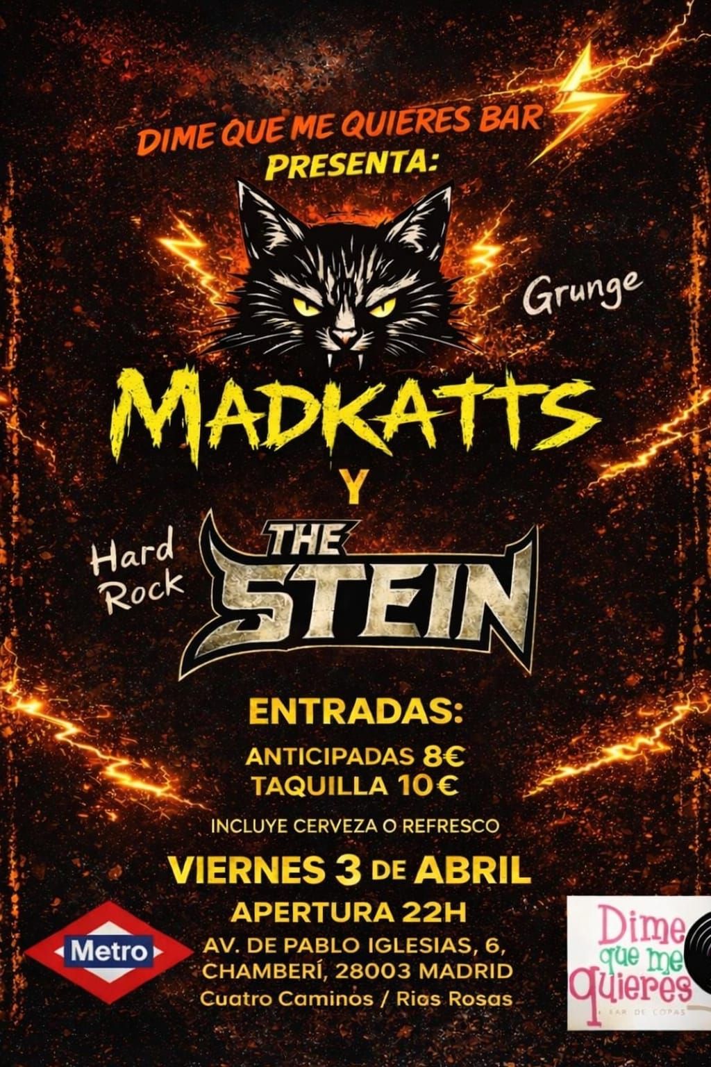 Dime que me quieres Madrid, Reservado para cumpleaños Madrid, Cumpleaños con concierto Madrid, Celebrar cumpleaños Madrid, Local para cumpleaños Madrid, 40 cumpleaños Madrid, Cumpleaños en bar de copas Madrid