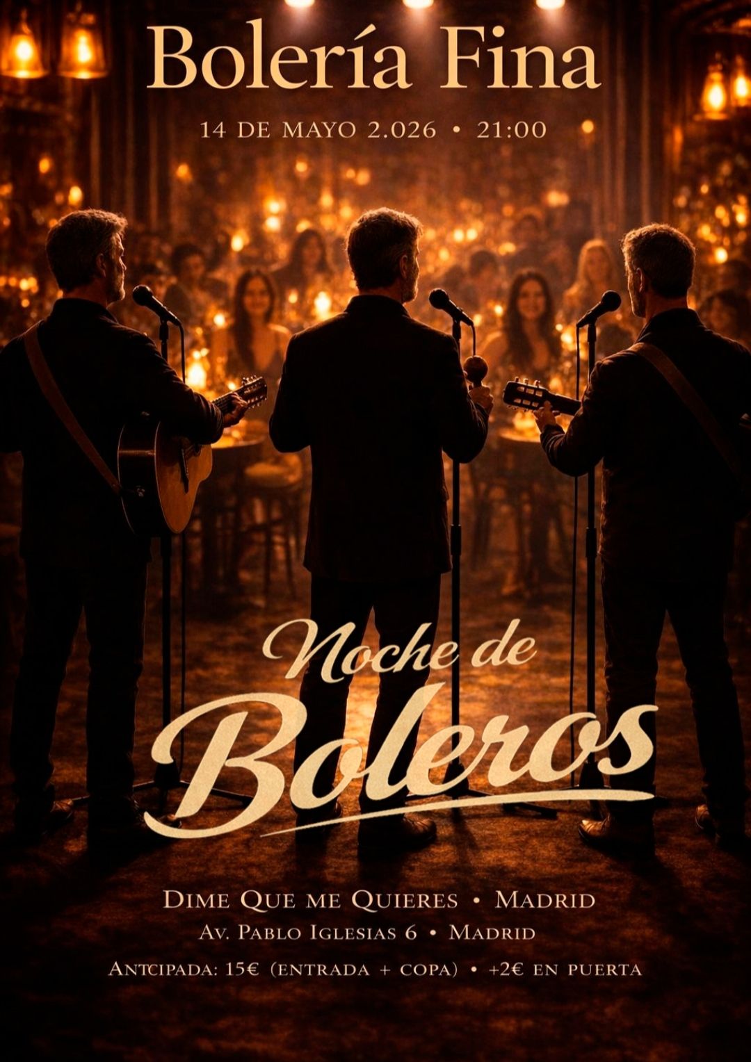 Dime que me quieres Madrid, Reservado para cumpleaños Madrid, Cumpleaños con concierto Madrid, Celebrar cumpleaños Madrid, Local para cumpleaños Madrid, 40 cumpleaños Madrid, Cumpleaños en bar de copas Madrid